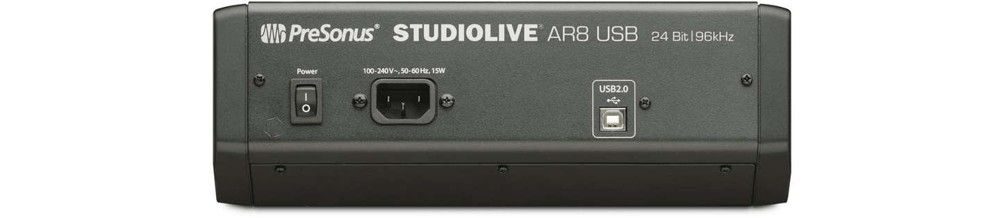 PreSonus StudioLive AR8 USB rear panel