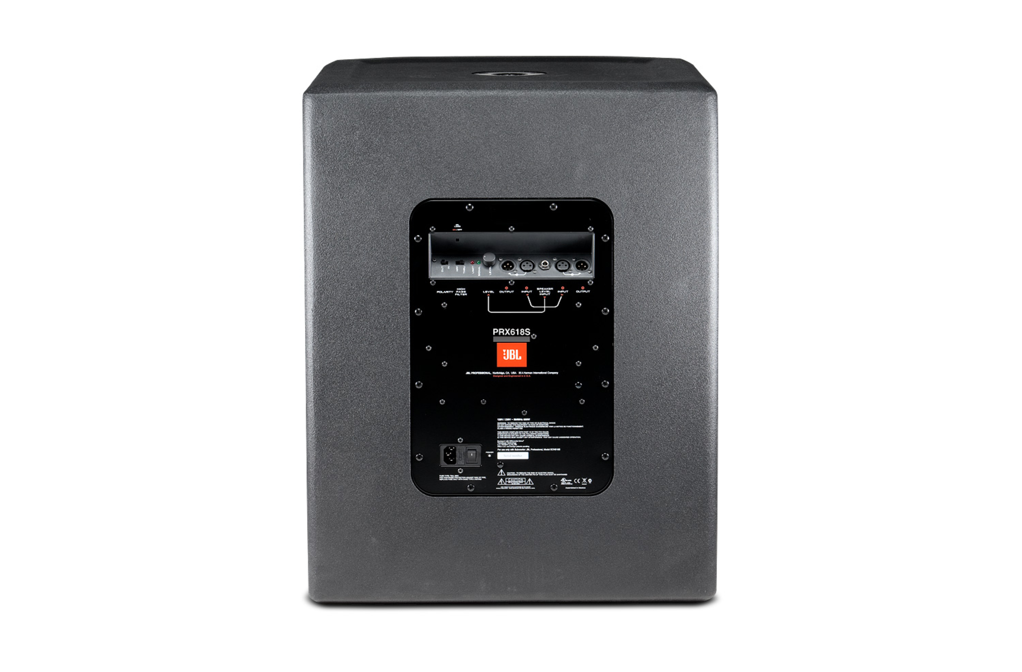 JBL PRX618S rear panel