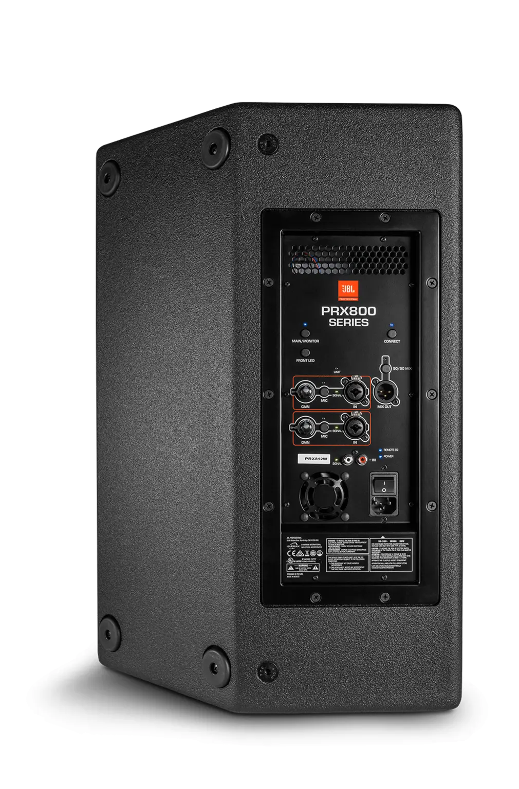 JBL PRX812 rear panel